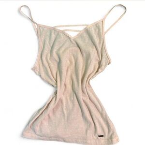 Hollister “must have collection” baby pink basic tank top strappy cami XS
